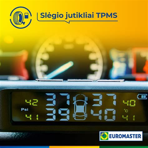 Infografika: padangų slėgio stebėjimo sistemos (TPMS) veikimo principas