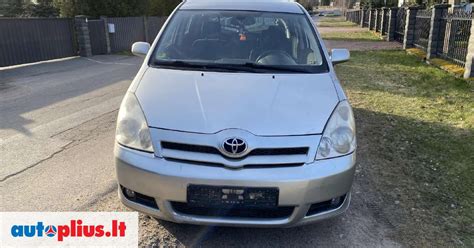 schema, rodanti Toyota Corolla Verso kėbulo tvirtinimo taškus priekabos kabliui
