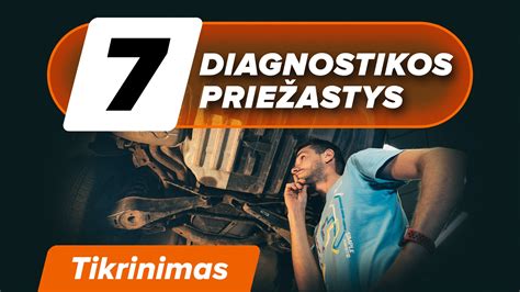 Mechanikas apžiūri automobilio išmetimo sistemą ir kolektorių