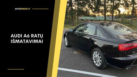Infografika: R16 ratlankių ir padangų suderinamumo diagrama Audi A6