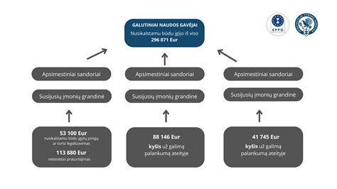Schema, iliustruojanti pinigų srautus tarp V. Razgaičio įmonių ir studentų