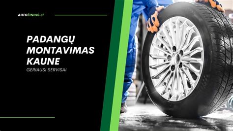 Infografika: padangų montavimo etapai