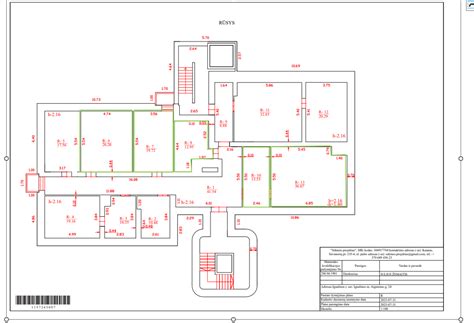 Scheminis patalpos planas su pažymėtais šviestuvais ir jungiklių vietomis