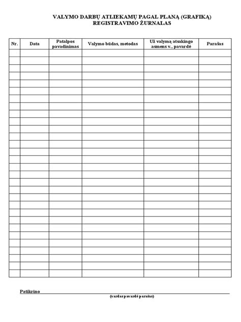Individualizuotas valymo planas