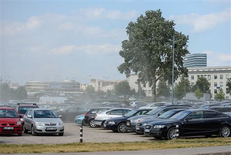 Tematinė nuotrauka: perpildyta automobilių stovėjimo aikštelė