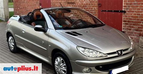Peugeot 206 CC kabrioletas atviru stogu