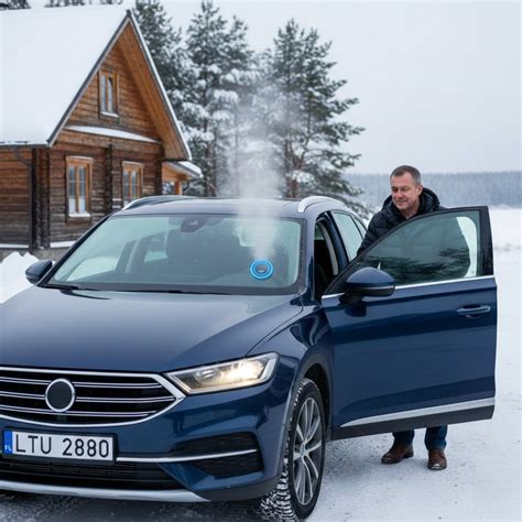 Nuotrauka: automobilis automatinėje plovykloje žiemą