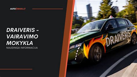 Išsamus kainoraštis vairavimo mokyklos paslaugoms.