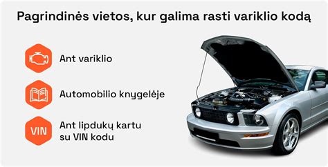 Infografika: kaip skaitoma variklio kubatūra iš variklio nr. ir VIN