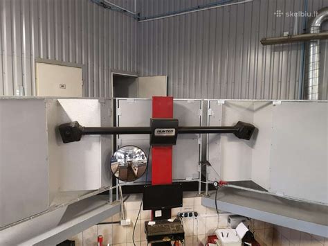 Nuotrauka arba schema 3D ratų suvedimo stendo veikimo principo