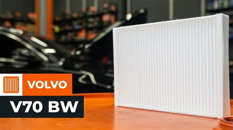 Volvo salono filtro vieta automobilyje