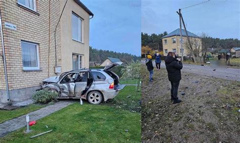 BMW X5, patiriantis priekinį susidūrimą „Euro NCAP“ avarijos bandymo metu, su matomais pažeidimais ir aktyvuotomis oro pagalvėmis.