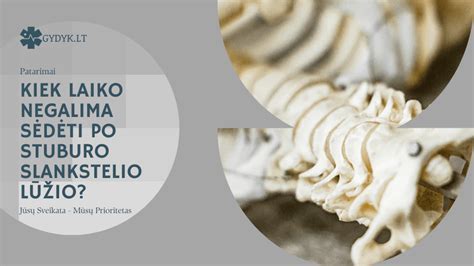 Infografika: Reabilitacijos kelias po stuburo lūžio