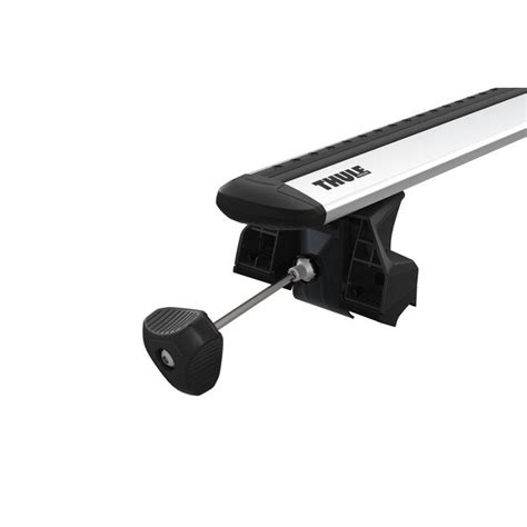 Thule Evo WingBar stogo skersinių schema su tvirtinimu ant integruotų relingų