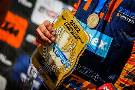 Domanto Jazdausko apdovanojimas ant podiumo EMX Open klasėje