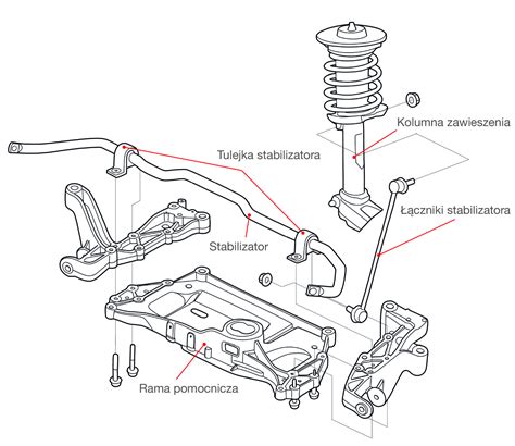Ford Mondeo su pavaizduota galine pakaba ir stabilizatoriaus trauke