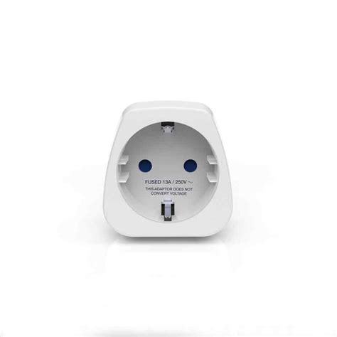 Nuotrauka, iliustruojanti universalų JAV į ES kelioninį adapterį.