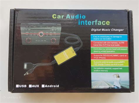 Ekrano nuotrauka: USB muzikos grotuvo sąsaja automobilio ekrane su valdikliais