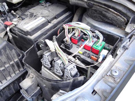 Peugeot 307 važiuoklės komponentų schema