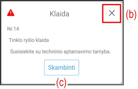 Tematinė iliustracija: borto kompiuterio klaidos pranešimas
