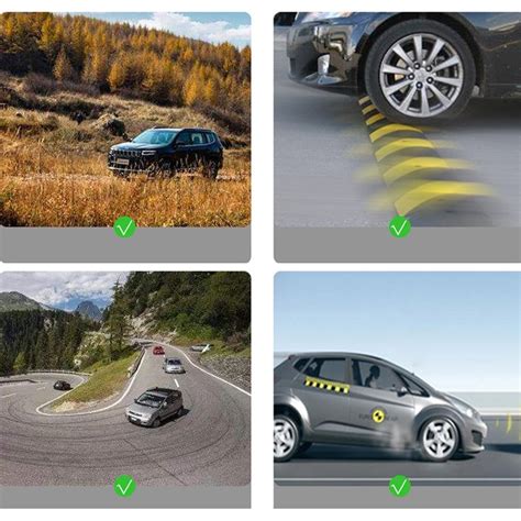 automobilio apžvalginio (360 laipsnių) vaizdo schema su numatomo kurso linijomis