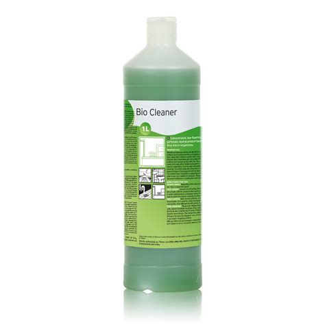 Tematinė nuotrauka: valiklio Bio Cleaner 100 pakuotė ir jo naudojimas ant dėmės