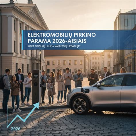 Infografika: Elektromobilių subsidijos ir lengvatos Lietuvoje