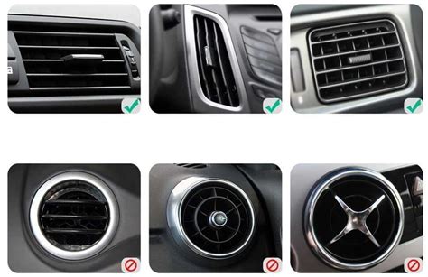 Automobilio salono ventiliacijos grotelėse sumontuoto gaiviklio pavyzdys