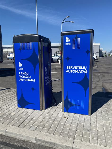 Žemėlapis su savitarnos plovyklų lokacijomis