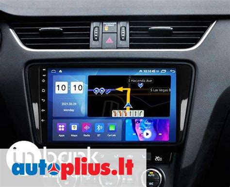 Škoda Octavia multimedijos sistemos iliustracija