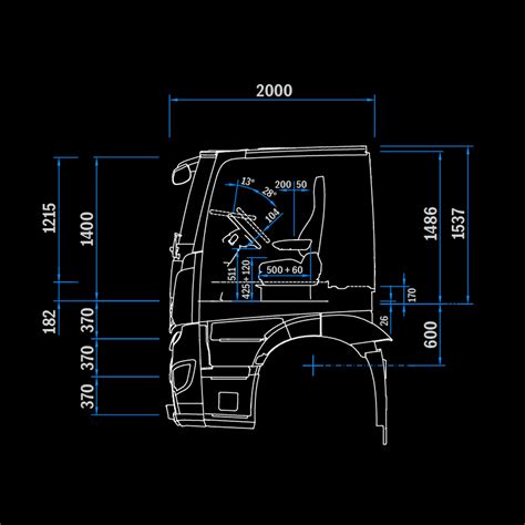 „Mercedes-Benz Actros CompactSpace“ kabinos variklio tunelio vaizdas (170 mm aukščio)