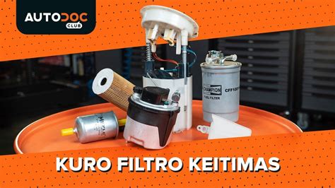 Skoda Fabia TDI kuro filtro vieta ir bendra variklio skyriaus schema