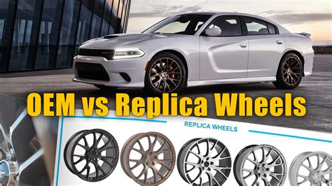 comparison of original and replica rims, highlighting quality differences